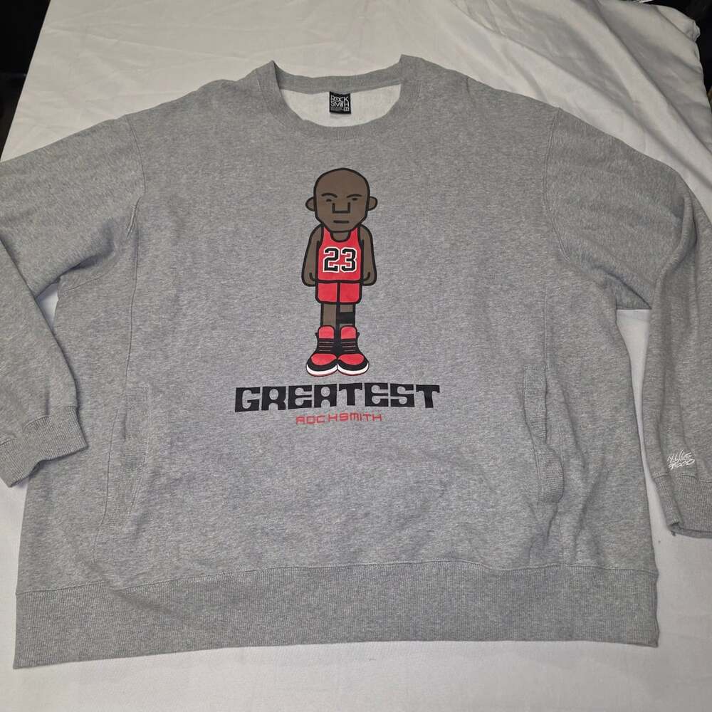 Rocksmith Greatest Michael Jordan Sweatshirt Size 3X Grey